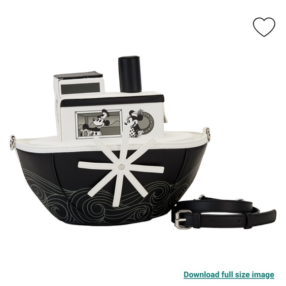 NWT Loungefly Stitch Shoppe Exclusive Steamboat Willie Figural Crossbody Bag - Picture 10 of 11